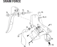 Sram Force Ersatz Bremshebel links ab Modell 2010