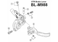 Shimano XTR Griffweiten Einstellschraube für Bremsgriff BLM988