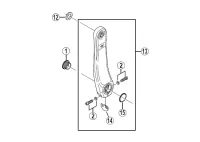 Shimano Saint-DXR Kurbelschraube links M6x9