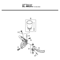 Shimano Saint BL-M820B Bremshebel Ersatzteil | Bremshebel rechts