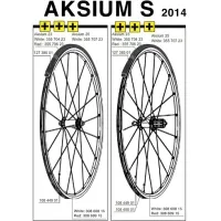 Mavic Aksium S Ersatzspeiche HR rechts schwarz 298 mm Modell 2014