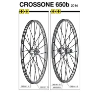 Mavic Crossone Speiche 27,5 Zoll Hinterrad links 278 mm Modell 2014