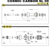 Mavic Cosmic / Ksyrium / Crossmax SLR | Lagerabdeckung Vorderrad 2 Stück