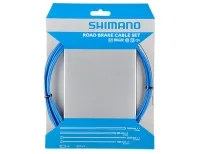 Shimano Rennradzug Bremszug Set SIL-TEC beschichtet blau