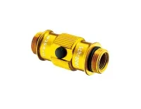 Lezyne ABS Flip Thread Chuck Pumpenkopf Dual Farbe gold