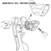 Sram Red 22 DoubleTap Ersatz Bremshebel links Nr 1