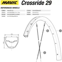 Mavic Crossride Disc Ersatzfelge Vorderrad 29 Zoll Modell 2016