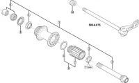 Shimano XTR FH-M988 Disc Hinterradnabe Ersatzteil | Hohlachse Nr 2