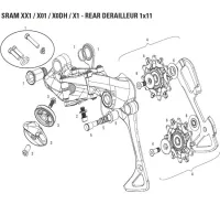 Sram XX1 Schaltwerk Ersatzteil Zugklemmschraube