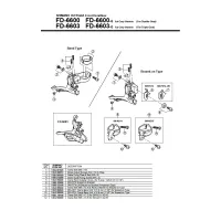 Shimano Ultegra FD-6600 Umwerfer Ersatzteil | Anlötsockel Klemmschraube und Radius Washer Nr 8