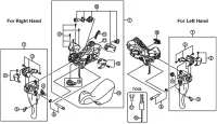 Shimano Ultegra ST-6700 10-fach Schalt- Bremshebel Ersatzteil | Hebelanschlag rechts Nr 14