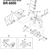 Shimano Ultegra BR 6800 Bremsen Führung für BR 6800 Nr 11