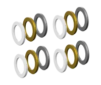 Magura MT Disc 4 Kolben Bremsssattel | Blenden-Kit weiss - gold - silber