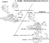 Shimano Schellenklemmschraube für XT Umwerfer