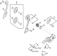 Shimano XT Schaltwerk RD-M780 Ersatzteil Kettenleitblech aussen SGS RETOURENARTIKEL