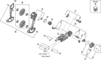 Shimano XTR RD-M9120 Schaltwerk Ersatzteil | Achse für Schaltwerk-Halter Nr 2