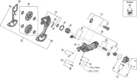 Shimano XTR RD-M9100 Schaltwerk Ersatzteil | Anschlagsschutz für Kettenleitblech GS/SGS aussen Nr 18