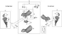 Shimano Dura Ace ST-R9100 Schalt-Bremshebel Ersatzteil | Schalthebel-Einheit links Nr 5