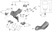 Ersatzteile Shimano Ultegra ST-R8020 Schalt-Bremshebel