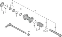 Ersatzteile Shimano XTR FH-M9010 / FH-M9010-B Hinterradnabe