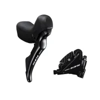 Shimano 105 Discbremse ST-R7020 STI Schaltbremshebel 11 fach rechts + BRR7070 Flatmount Bremssattel Hinterrad schwarz