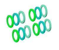 Magura MT Disc 4 Kolben Bremsssattel | Blenden-Kit grün- cyan - mintgrün