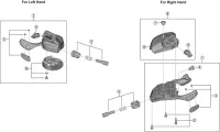 Shimano XTR SL-M9100-I Schalthebel Ersatzteil | Abdeckung links komplett Nr 10