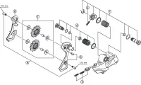 Ersatzteile Shimano Ultegra Di2 RD-6770-A Schaltwerk