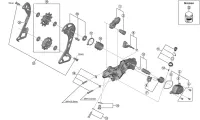 Shimano GRX RD-RX812 Schaltwerk Ersatzteil | Schalt-Gehäuse komplett Nr 3