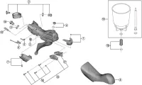 Ersatzteile Shimano GRX ST-RX810-LA Schalt-Bremshebel