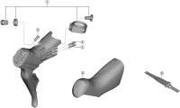 Ersatzteile Shimano Ultegra Di2 ST-R8150 Schalt-Bremshebel