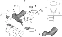 Ersatzteile Shimano Ultegra ST-R8025 Schalt-Bremshebel