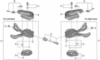 Shimano SLX SL-M7000-B-I Schalthebel Ersatzteil | Schalthebel-Einheit 11-fach rechts Nr 1