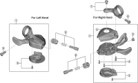 Shimano SLX SL-M7100 Schalthebel Ersatzteil | Schalthebel-Einheit rechts Nr 1