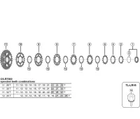 Ersatzteile Shimano 105 CS-R7000 Kassette