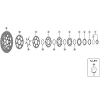 Ersatzteile Shimano SLX CS-M7000 Kassette