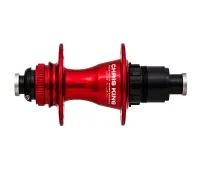 Chris King R45D Ceramic Hinterradnabe 12x142 Disc Centerlock 28 Loch Rotor Sram XDR red | rot