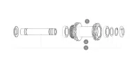 Mavic Road Infinity Vorderradnabe DCL Ersatzteil | Allroad Achse 15x100mm ab 2019