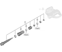 Shimano Ultegra PD-R8000 Pedal Ersatzteil | Pedalachse links lang 4 mm