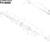 Shimano Ultegra HB-6800 / FH-6800 Nabe Ersatzteil | Schnellspanner Mutter Nr 2 ausverkauft