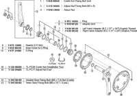 Shimano XTR Innenlagerschale links für XTR FCM 970