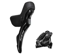 Scheibenbremse Shimano 105 STI Dischebel ST-R7120-R rechts 12 fach + Bremssattel BR-R7170