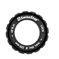 SwissStop Centerlock Verschlussring MTB - externe Verschraubung schwarz