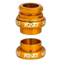 Chris King GripNut EC34 Steuersatz | gold 1 1/8 Zoll Gewinde