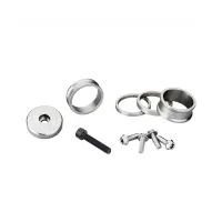 Wolf Tooth Bling Kit 1 1/8 Zoll | farbiges Tuningset silber