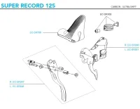 Campagnolo Super Record 12s Brems-Schalthebel Ersatzteilset EC-SR301 | Schalthebel + Schaltmechanik links