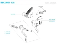 Campagnolo Record 12s Brems-Schalthebel Ersatzteilset EC-RE401 | Schalthebel + Schaltmechanik links