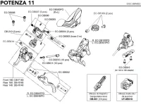 Campagnolo Brems-Schalthebel Ersatzteilset EC-DB002 | Befestigungskit Bremshebel