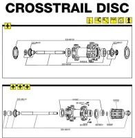 Mavic Crosstrail Achs Kit Vorderrad, Art Nr. 32347901